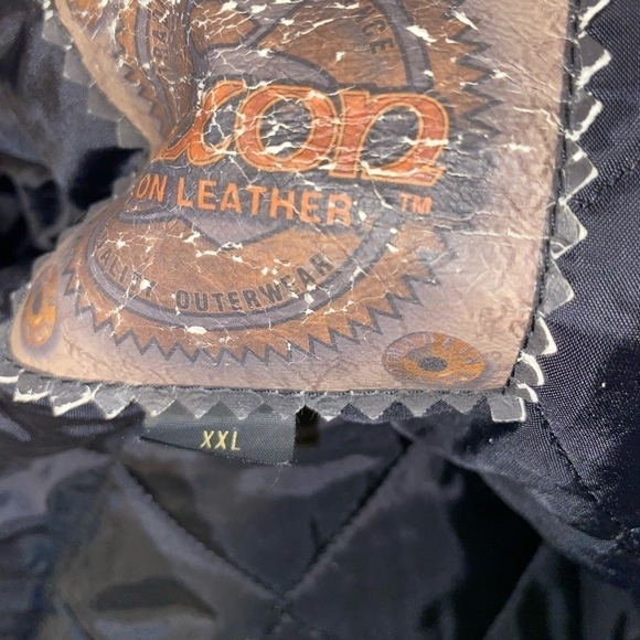 Brandt Saxon Leather Letterman Varsity Wool Leather Sleeve/Collar Jacket Sz XXL - Picture 9 of 10